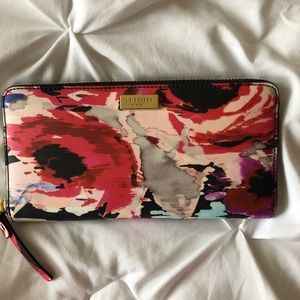 Kate Spade blurry floral full size wallet